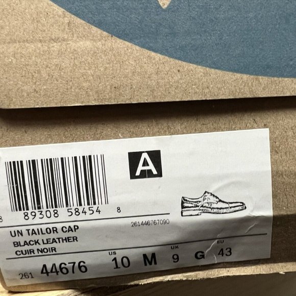 Clarks Men's Un Tailor Cap Toe Oxford Black, Size 10 M - Picture 6 of 6